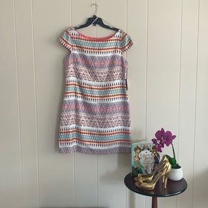VINCE CAMUTO NEVER BEEN WORN geometric dress TAGS ATTACHED SIZE 14